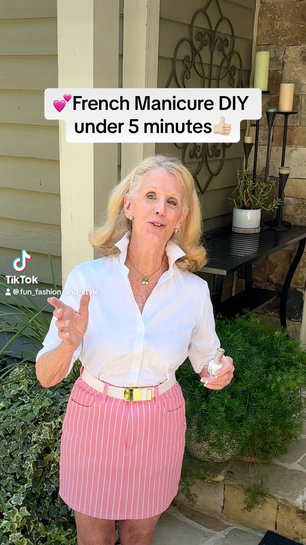 French manicure DIY in under five minutes

#LTKOver40 #LTKBeauty #LTKStyleTip