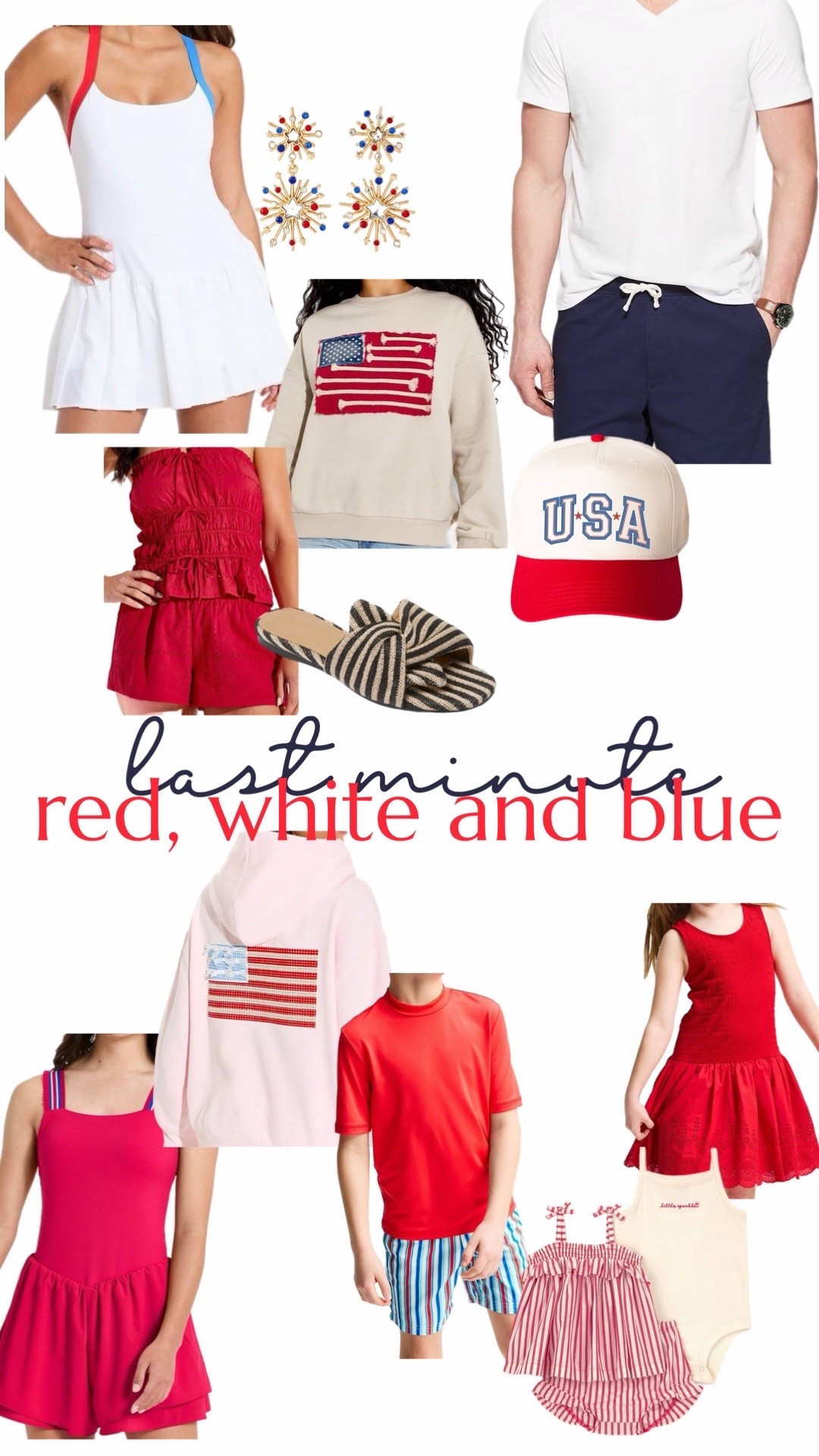 Red, white and blue last minute finds

#LTKootd #LTKSaleAlert #LTKmomlife