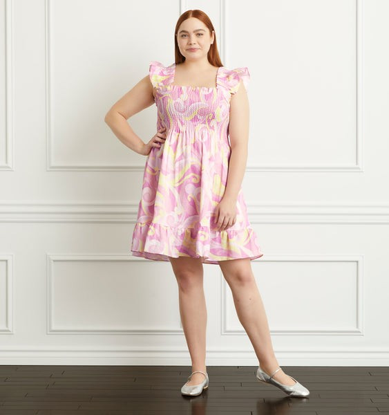 The Elizabeth Nap Dress - Candy Kaleidoscope Linen | Hill House Home