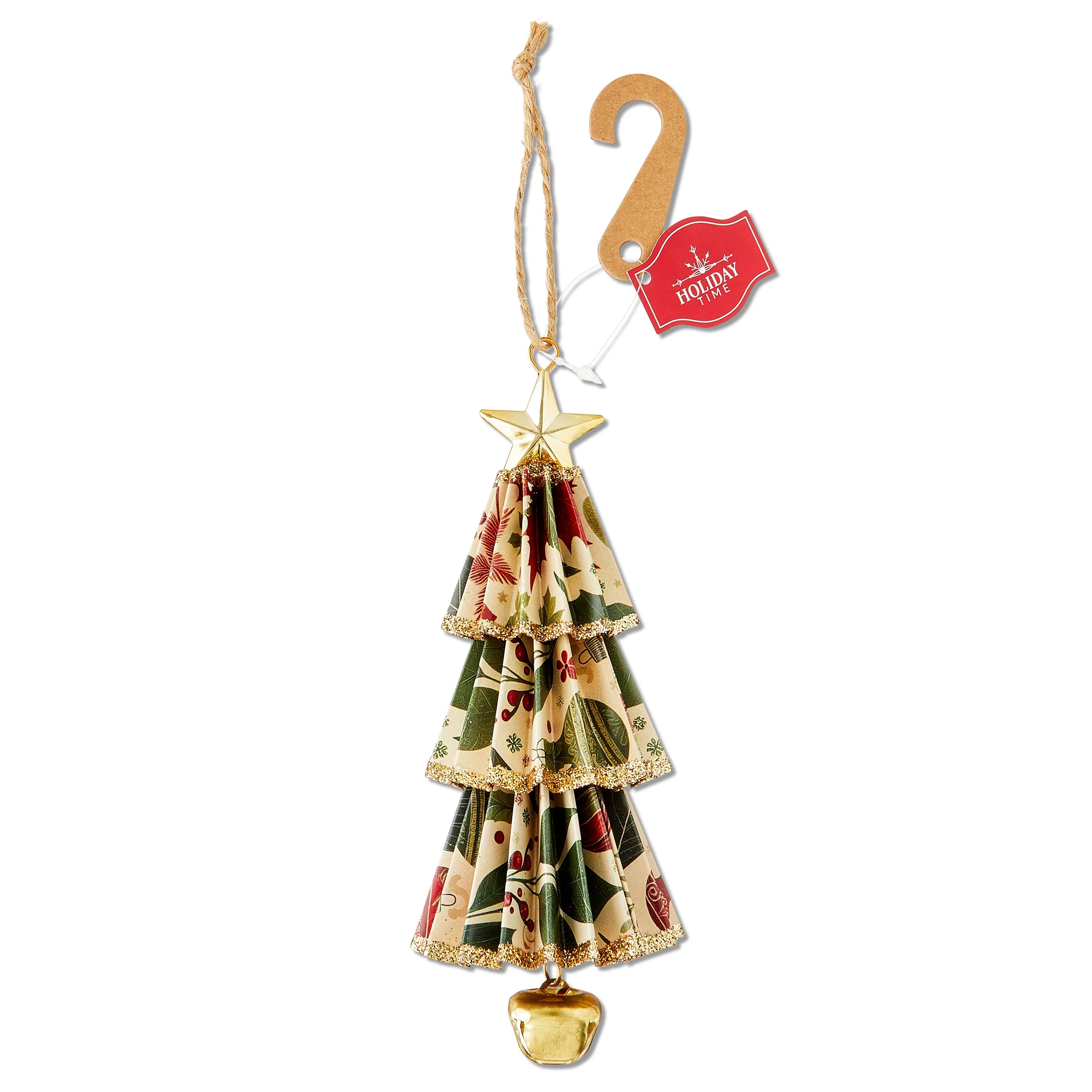 Multicolor Traditional Paper Christmas Tree Christmas Ornament, 6", by Holiday Time | Walmart (US)
