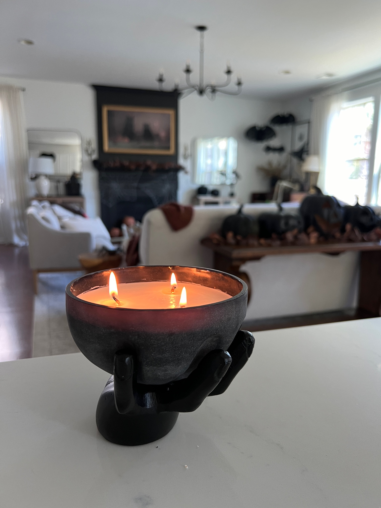 Spooky candle west elm Halloween c
Decor 

#LTKHome #LTKFallSale