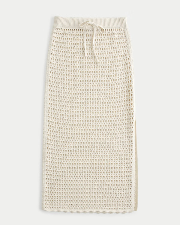 Women's Crochet-Style Cover Up Maxi Skirt | Women's Swimwear | HollisterCo.com | Hollister (US)