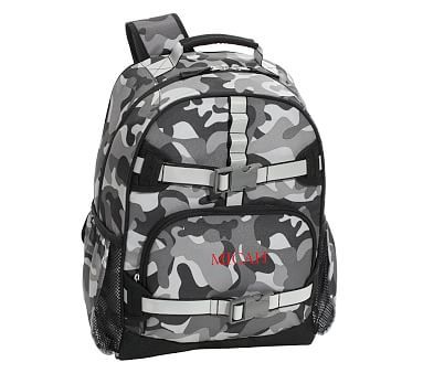 Mackenzie Gray Classic Camo Reflective Backpacks | Pottery Barn Kids | Pottery Barn Kids