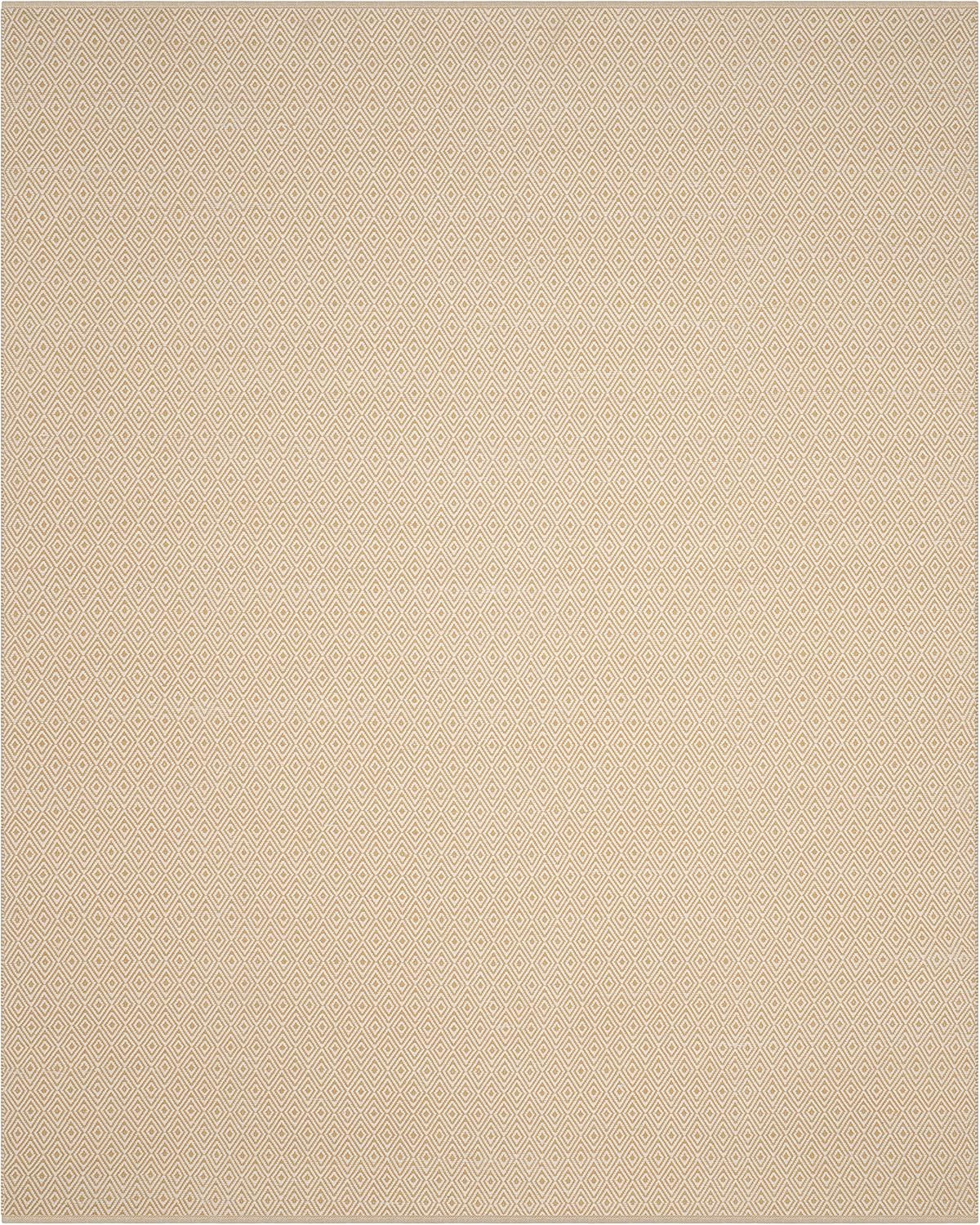SAFAVIEH Montauk Collection 8' x 10' Ivory/Gold MTK515K Handmade Flatweave Cotton Area Rug | Amazon (US)