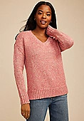 Marled V Neck Sweater | Maurices