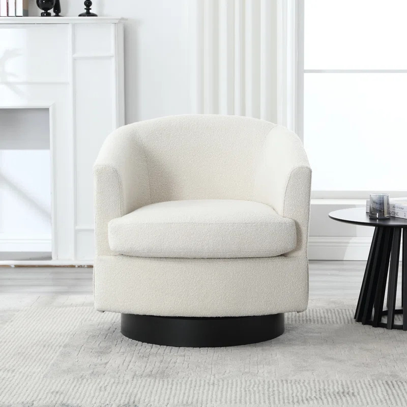 Izar 30.68'' Wide Swivel Barrel Chair | Wayfair North America