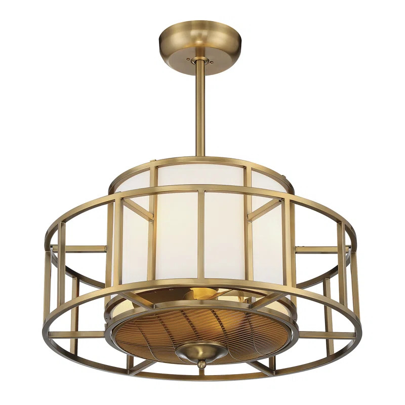 Corinne 12'' Ceiling Fan with Light Kit | Wayfair North America