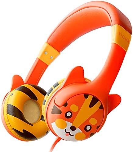 Kidrox Tiger-Ear Kids Headphones Boys/Girls - 85dB Volume Limited, Wired Toddler Headphones for S... | Amazon (US)