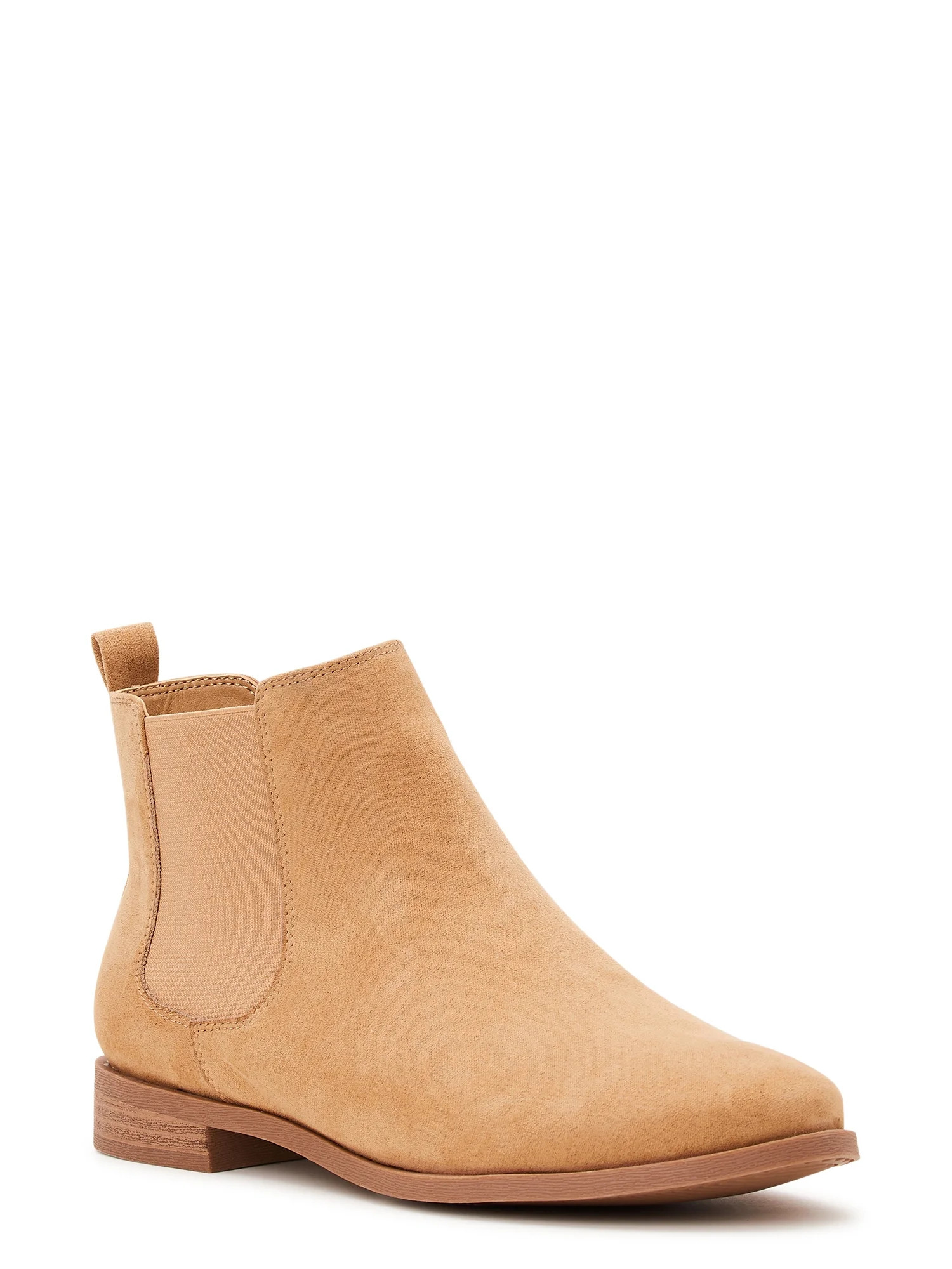Time and Tru Women’s Core Chelsea Boot - Wide Width | Walmart (US)