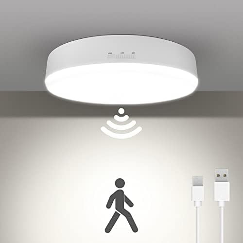 Rechargeable Motion Sensor Light Indoor, 7.4 inch Closet Lights Motion Sensored with 300LM, 7000m... | Amazon (US)