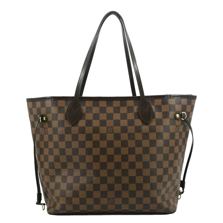 Pre-Owned LOUIS VUITTON Neverfull MM Damier Ebene Shoulder Bag Brown | Walmart (US)