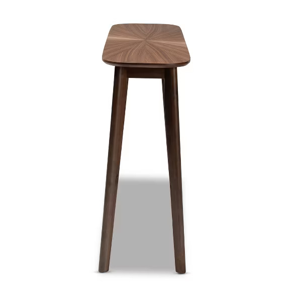 Wendy Wood Console Table Walnut - Baxton Studio | Target