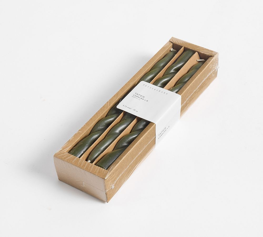 Spiral Taper Candles - Set of 6 | Pottery Barn (US)