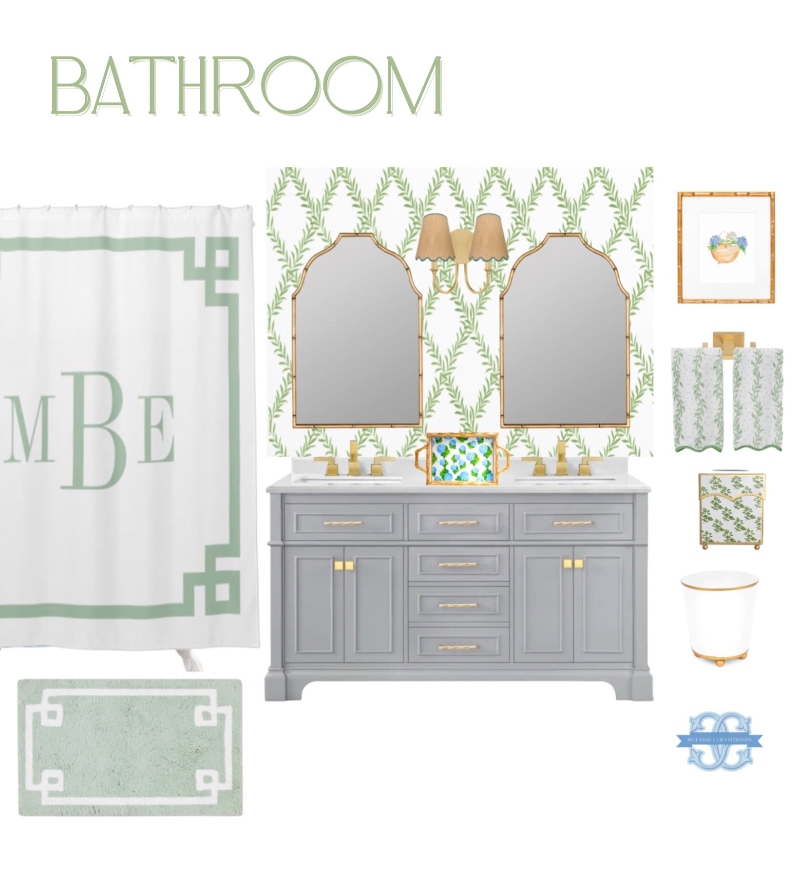Grandmillenial style bathroom with green & gold accents 💚


Bathroom, Bathroom decor, Bathroom Accessories, Shower Curtain, Bathroom Mirror, Gold Mirror, Bathroom Rug, Bathroom Vanity

#LTKhome #LTKstyletip #LTKFind