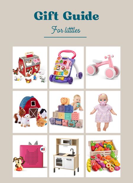 Gift guide for a littles 

#LTKbaby #LTKHoliday #LTKGiftGuide