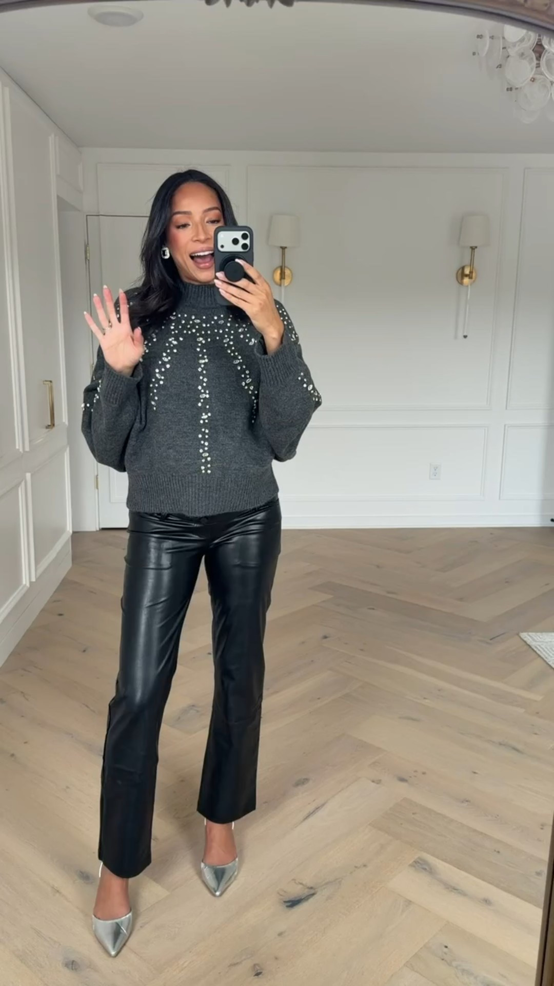 Use my early access code NENA30 for 30% off Anthropologie + Spend $200 Now, Get $50 Later for Holiday Gifting, 12/11 - 12/25!! Wearing size M sweater and size 26 long black faux leather maternity pants  


Holiday outfit 
Holiday party outfit 
Anthropologie sale 
Anthropologie code 
Winter outfit
Winter fashion 
Embellished sweater 

#LTKBump #LTKHoliday #LTKSaleAlert