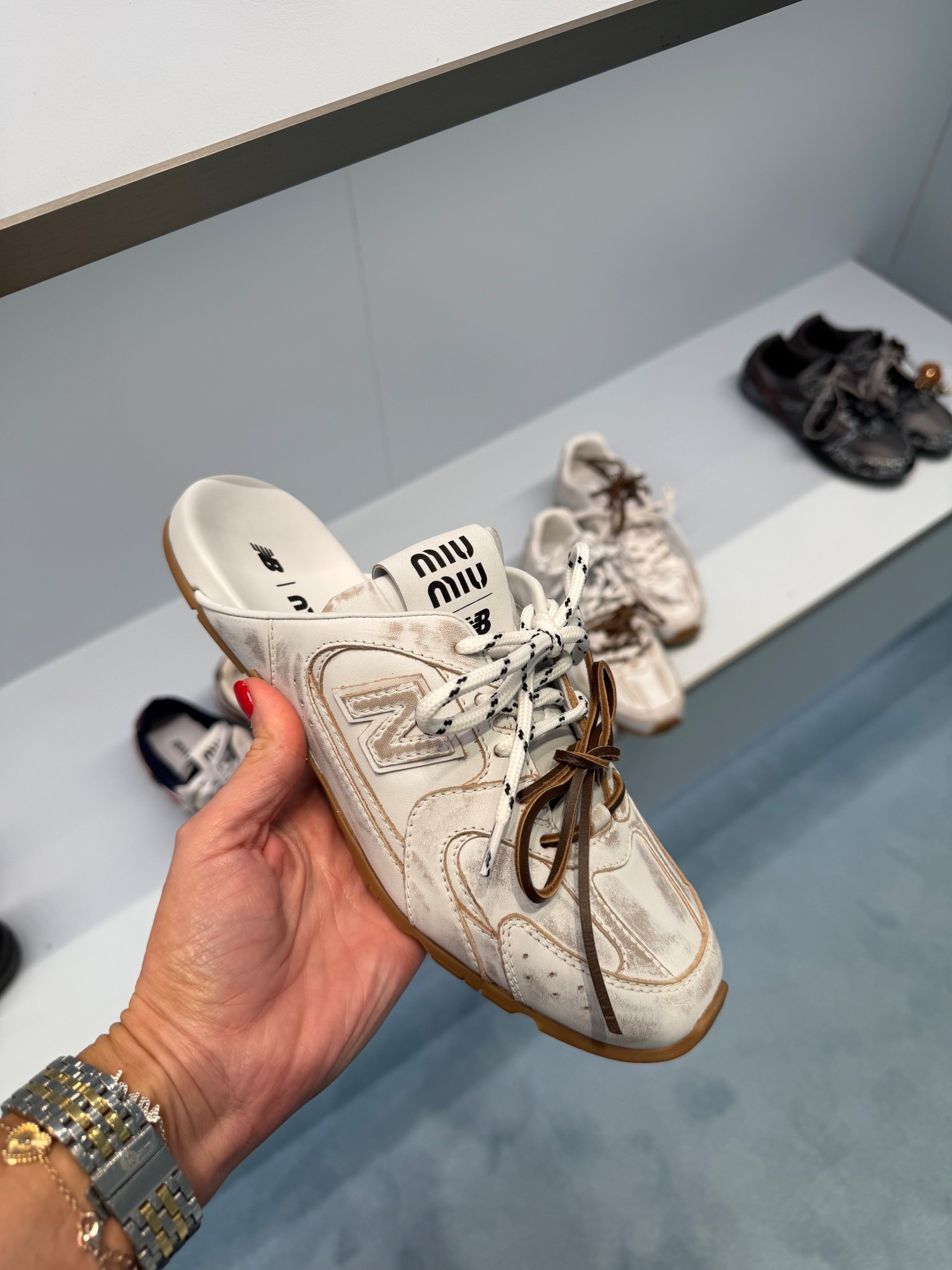 So when I tried these on these actually ran a half a size large so I would recommend sizing down a half￼

#LTKOver40 #LTKNYFW #LTKValentine