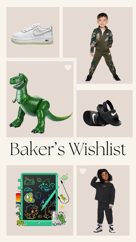 Baker’s Wishlist! These are great gift ideas for the little boy/toddler in your life! 

Gift guide for him, gift guide for little boys, wishlist, gift guide for kids, gift guide for toddlers, Christmas presents for kids, Christmas presents for toddlers, toy story, Nike, Karlie Rae lang 

#LTKkids #LTKHoliday #LTKGiftGuide