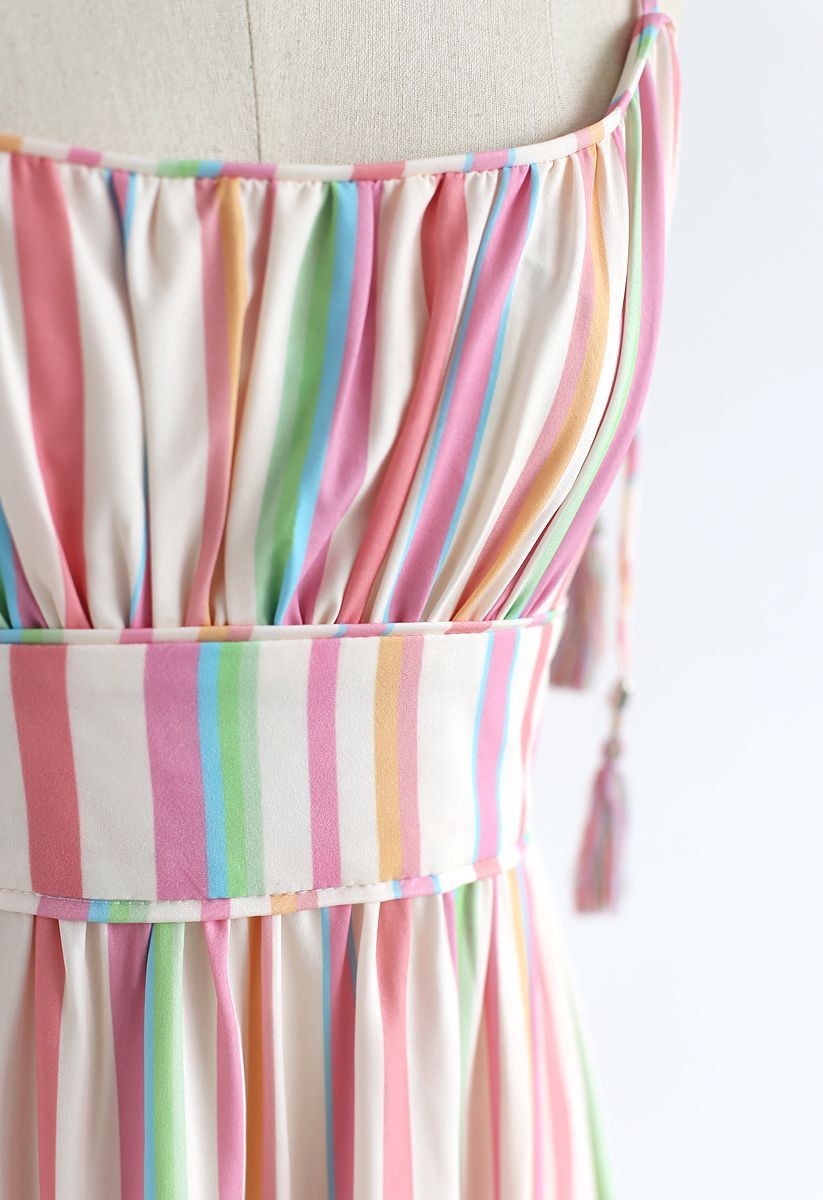 Rainbow Candies Stripes Maxi Dress | Chicwish