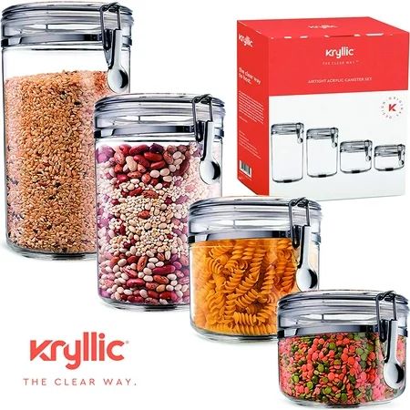 Food Storage containers canister set - Cereal Container Air Tight Canisters with lids for the dry... | Walmart (US)