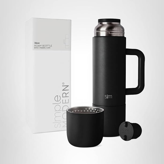 Simple Modern 36oz Insulated Hot Beverage Bottle with 2 Mugs | Travel Coffee Thermos for Hot Drin... | Amazon (US)