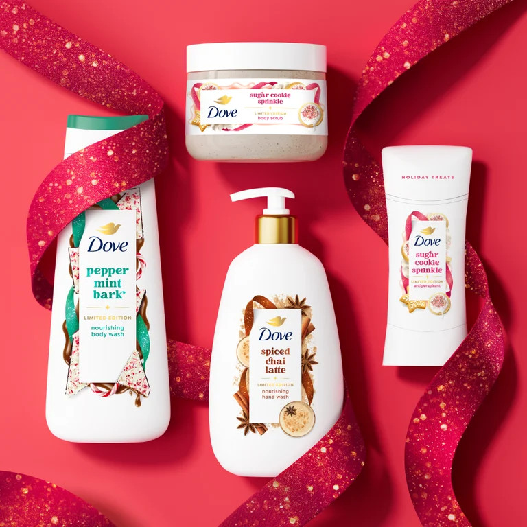 Dove Limited Edition Holiday Treats Body Scrub Sugar Cookie Sprinkle, 15 oz | Walmart (US)