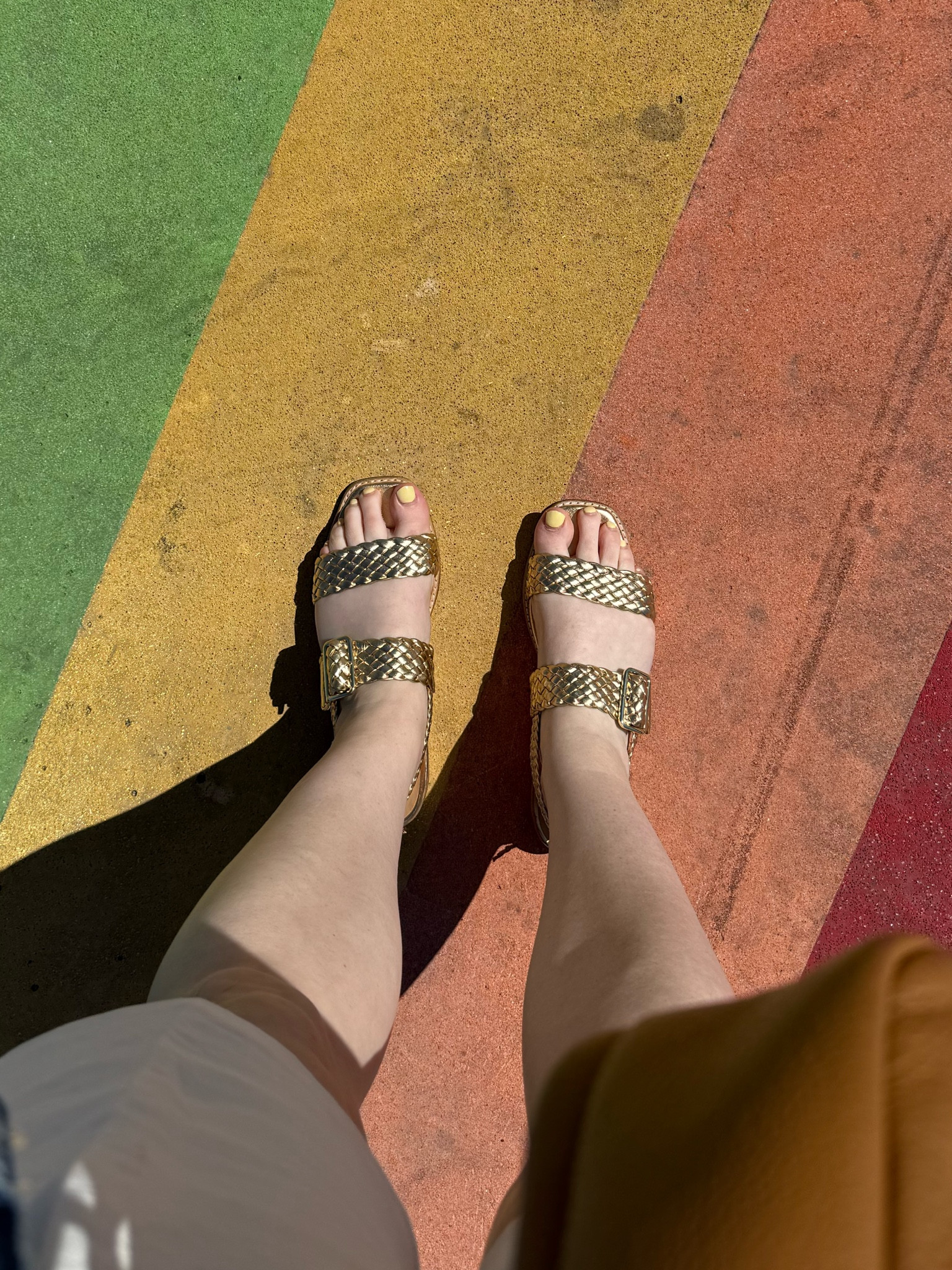 The Bared Sandals passed the Italy test. I wore them on our “lighter” walking days but they still got a lot of miles. This particular pair has a lot of buckles so they rubbed a tiny bit but nothing that left a blister or sore spot. 