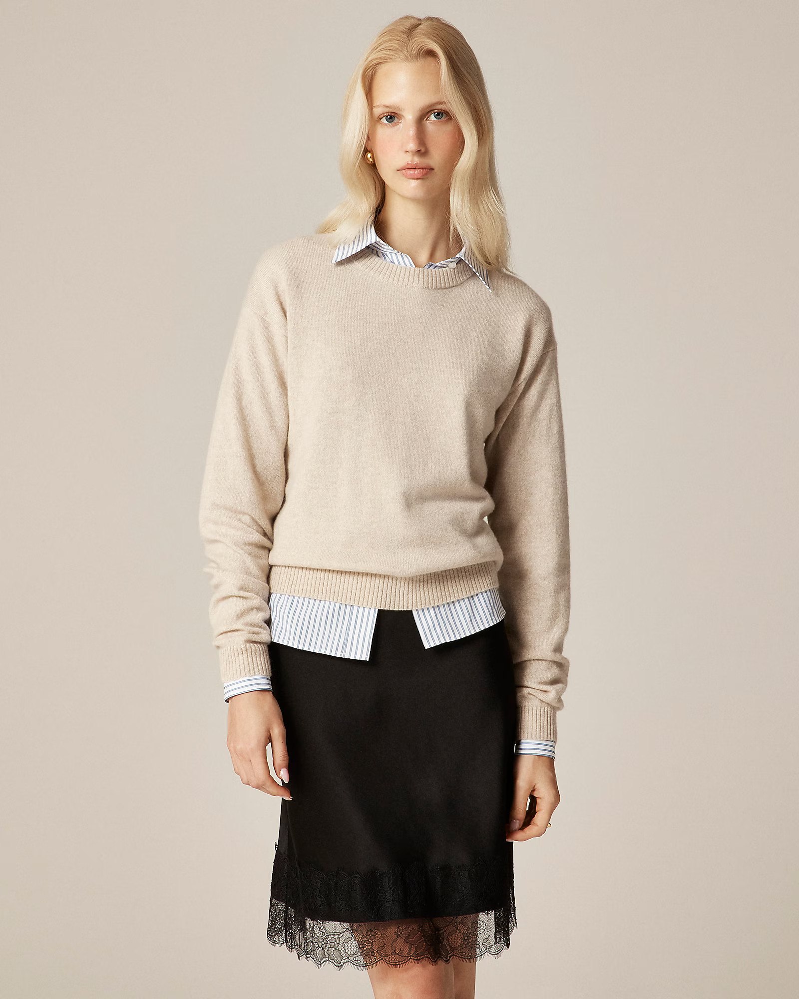 Perfect cashmere crewneck sweater | J. Crew US
