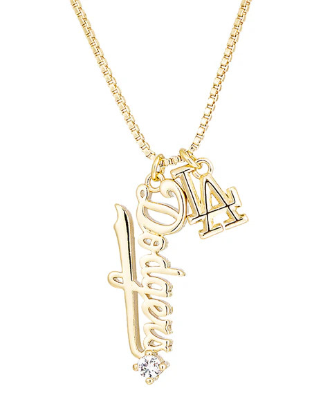 The MLB Layered Nameplate Necklace | Luv Aj