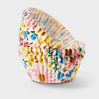 75ct Paper Floral Baking Cups - Spritz™ | Target