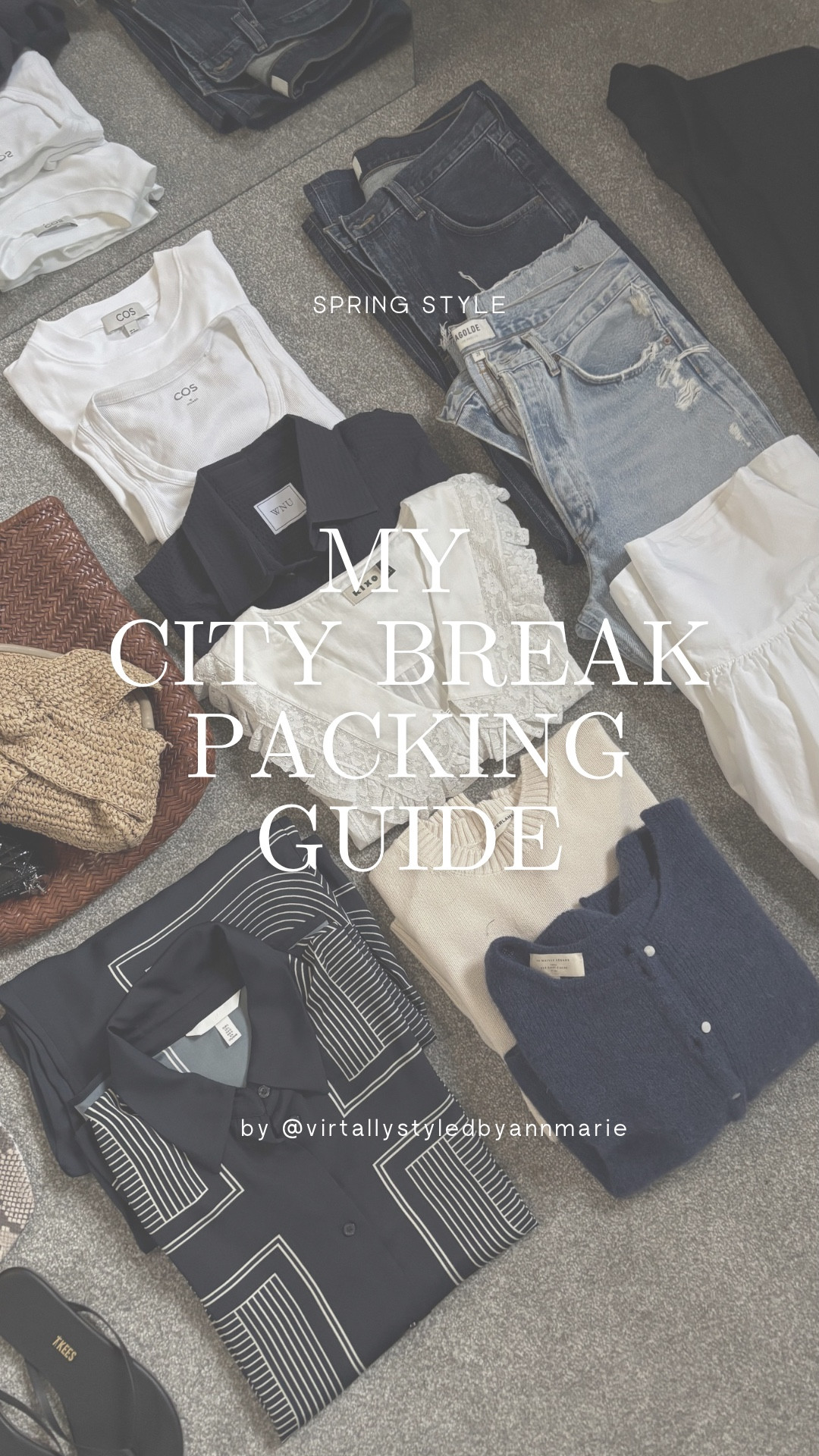 See what I am packing for a Easter City Break To Barcelona  

Blazer - size 14 (went up 1 size for a more relaxed fit) 
TShirt - medium 
WNU shirt - large (sized up as I plan to wear this also as a cover up with the matching short that Id like)
Agolde low curves - 27 run generous size down 1 inch 
Rixo blouse - 14 sized up for a little more float
Sezane cardigan - medium 
White skirt - medium 
H&M coord - large in shirt (as MEDIUM was sold out which would of also fitted but the large works and drapes rather nice making it look luxe & medium in trousers ) 
Everlane jumper - medium 
Both trainers - run TTS

#LTKstyletip #LTKeurope #LTKspring