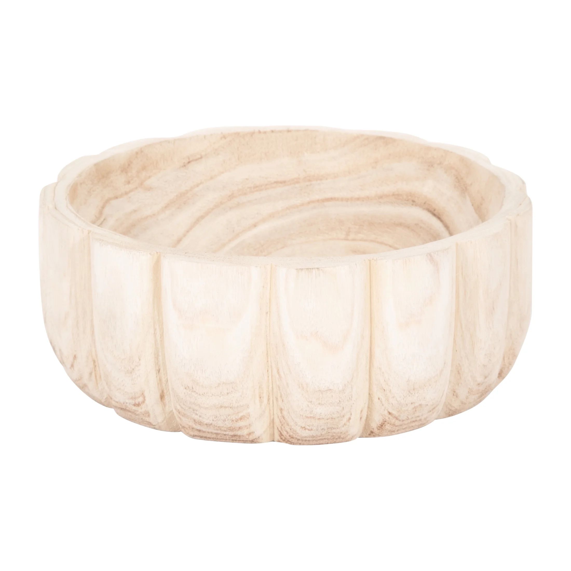 Sagebrook Home Carved Elemental Bowl – Ideal for Stylish Home Decor Enthusiasts, Perfect for Mo... | Walmart (US)