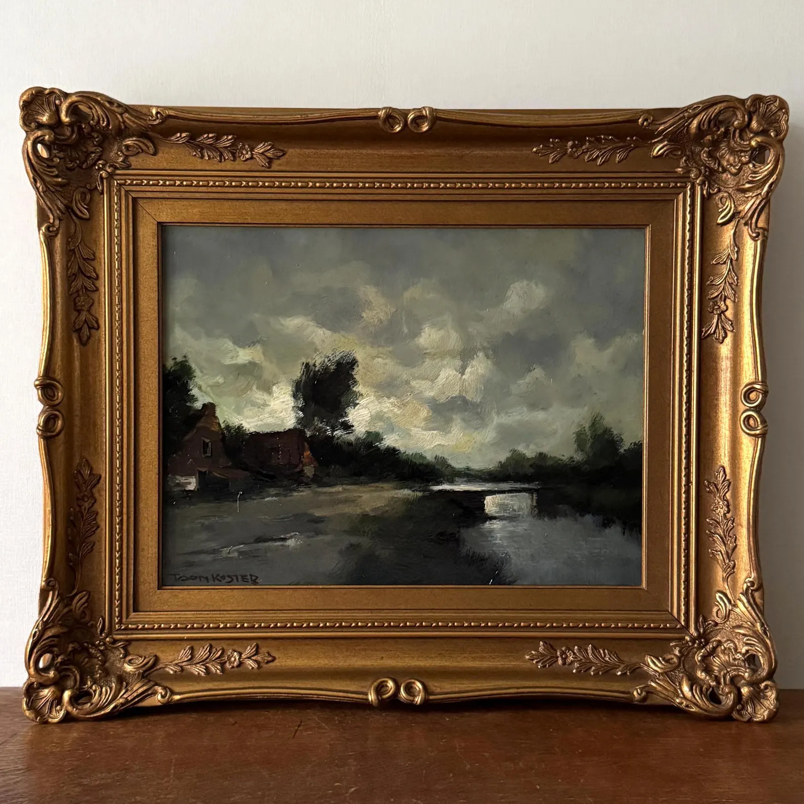 Moody Landscape Oil Painting, River Landscape, Country Landscape, Dark Landscape, Original Oil Pa... | Etsy (US)