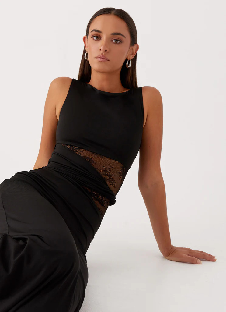 Karma Maxi Dress - Black | Peppermayo (Global)