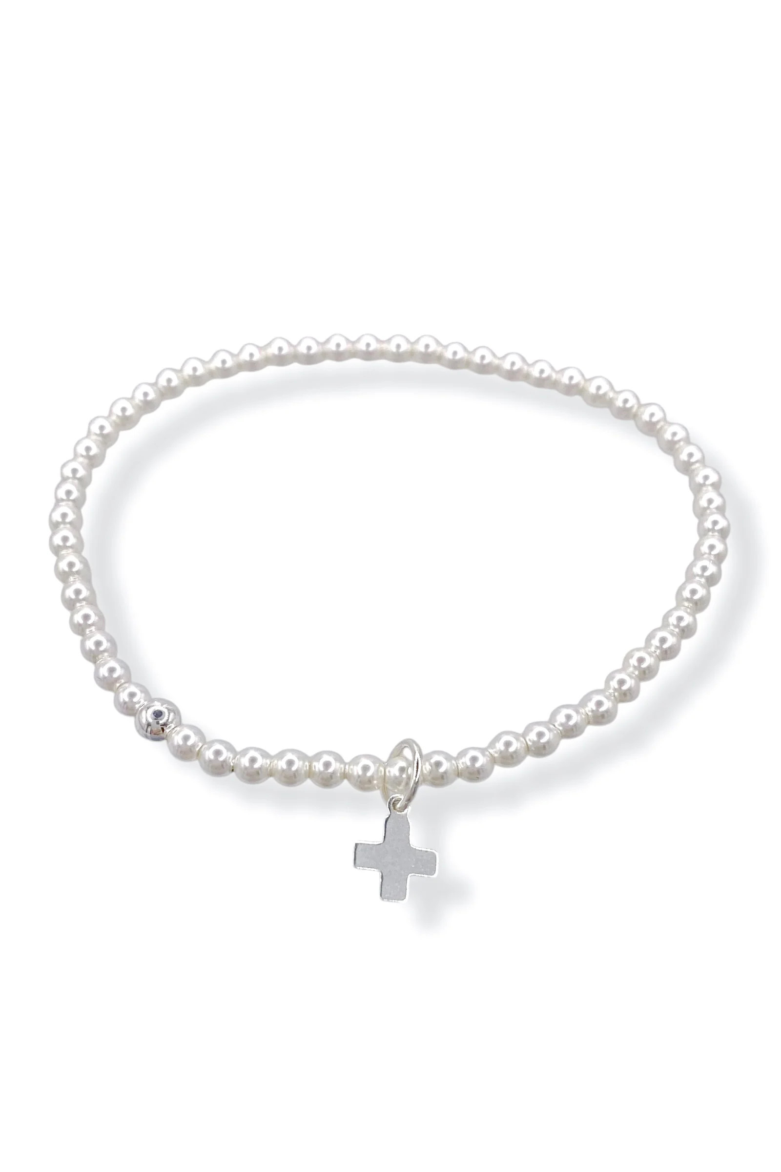 enewton Pearl 3mm Cross Sterling Bracelet | The Willow Tree