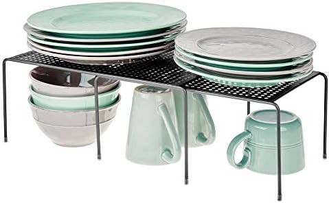 mDesign Adjustable Metal Kitchen Cabinet, Pantry, Countertop Organizer Storage Shelves: Expandabl... | Amazon (US)