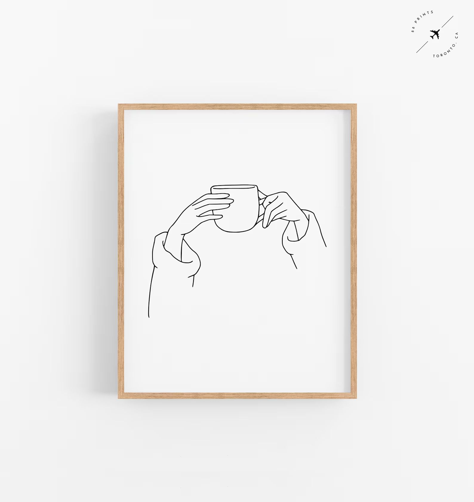 Coffee Hands Art Print Abstract Coffee Art Coffee Print - Etsy | Etsy (US)