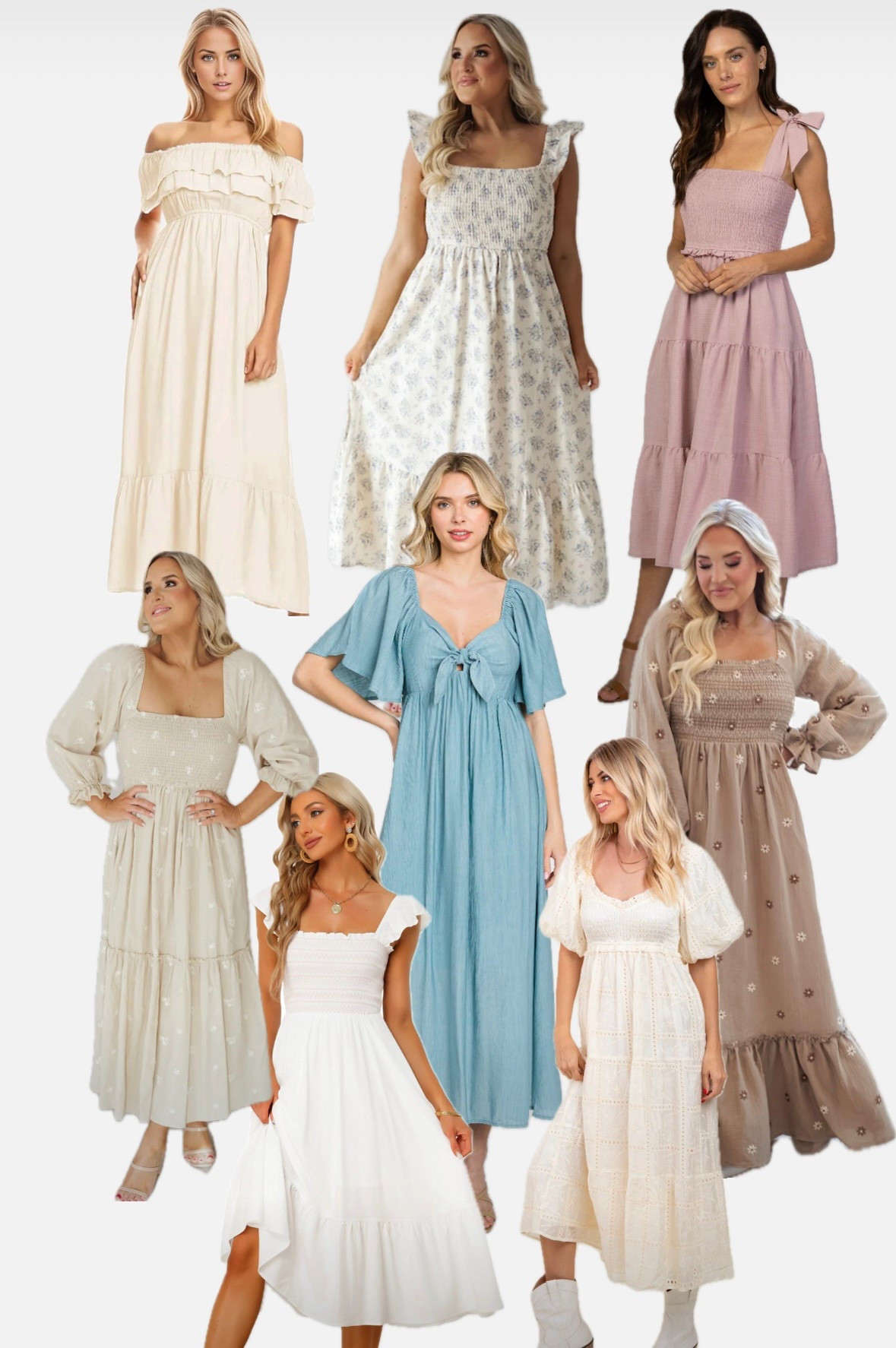 Dresses for mamas for newborn photos, spring, summer family photos and also double as the perfect Easter dress. 

#LTKStyleTip #LTKBump #LTKFamily