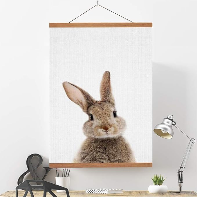 Ywlake Magnetic Poster Hanger, 8x10 8x20 8x11 Poster Frame Wood Wooden Magnet Print Posters Dowel... | Amazon (US)