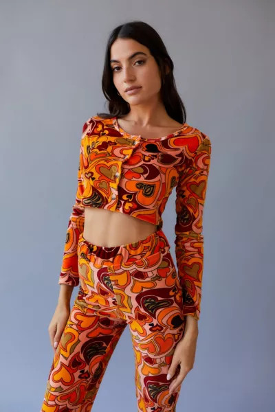 NGOrder Velour Cardigan | Urban Outfitters (US and RoW)