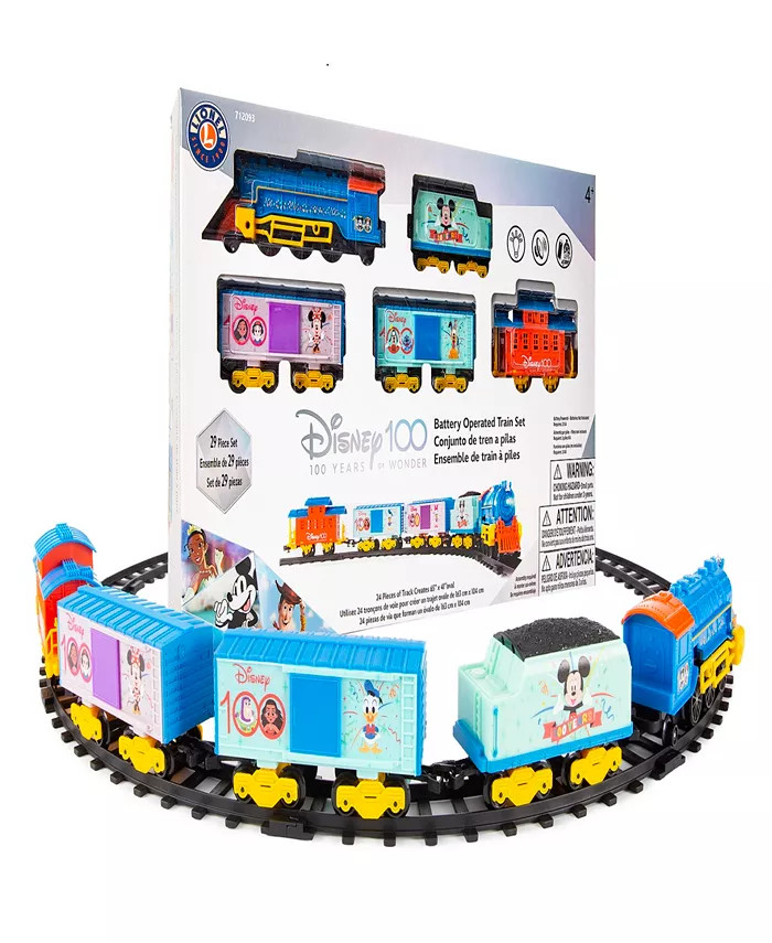 Lionel Trains Disney 100 Celebration Mini Ready to Play Train Set, 29-Piece - Macy's | Macy's