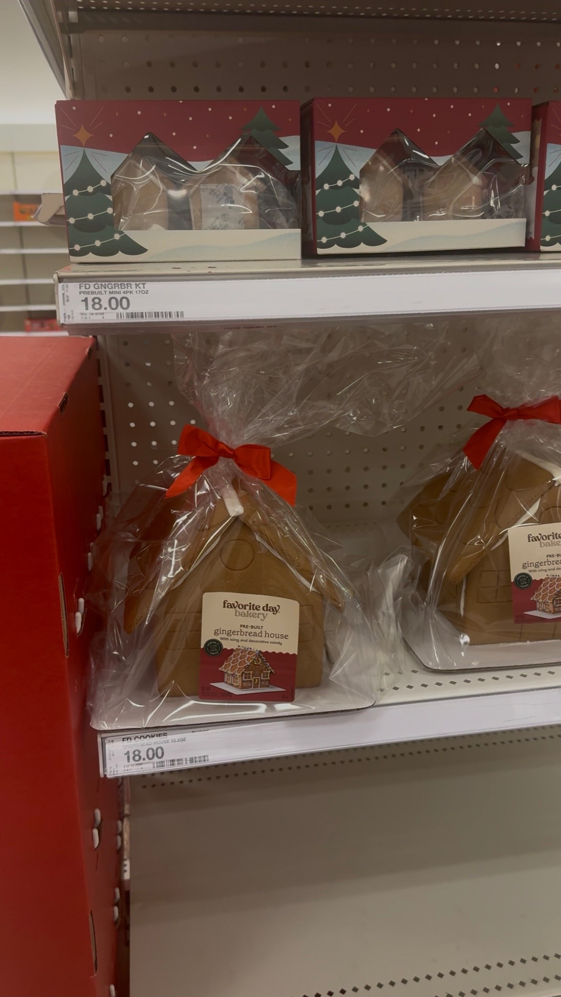 Pre-assembled gingerbread houses are a must!!! 