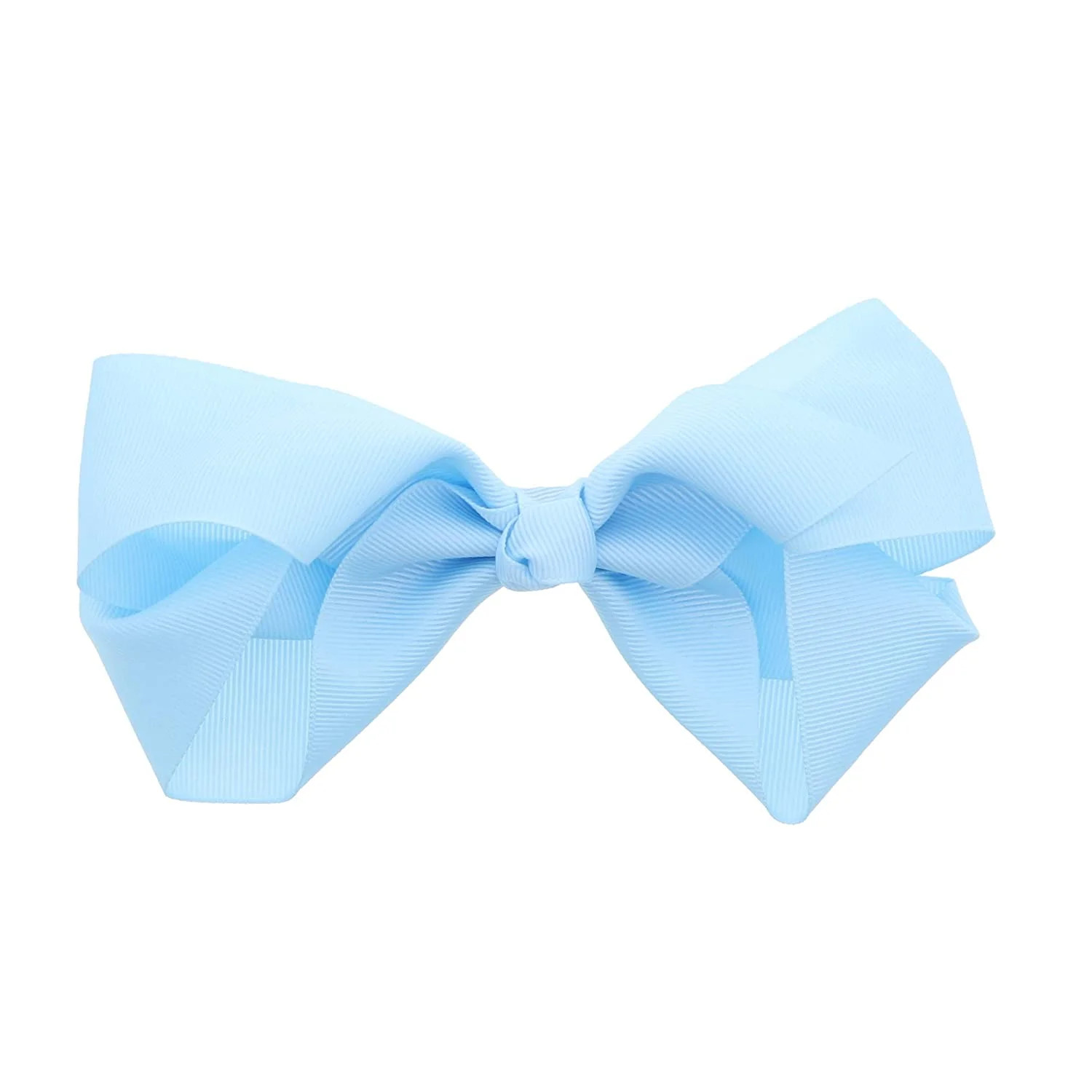 5.5 Inch Grosgrain Hair Bow Clip For Woman And Girls Light Blue | Walmart (US)