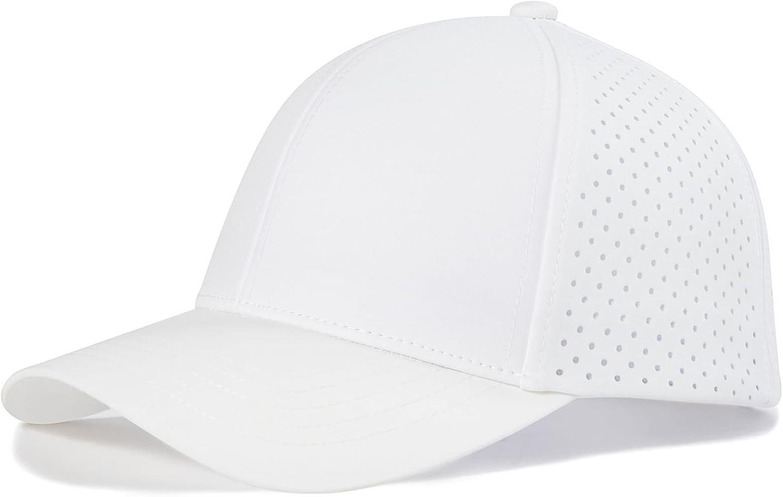 VOBOOM Men Quick Dry Baseball Cap Laser Cut Mesh Ball Cap Curved Brim Snapback Hat | Amazon (US)