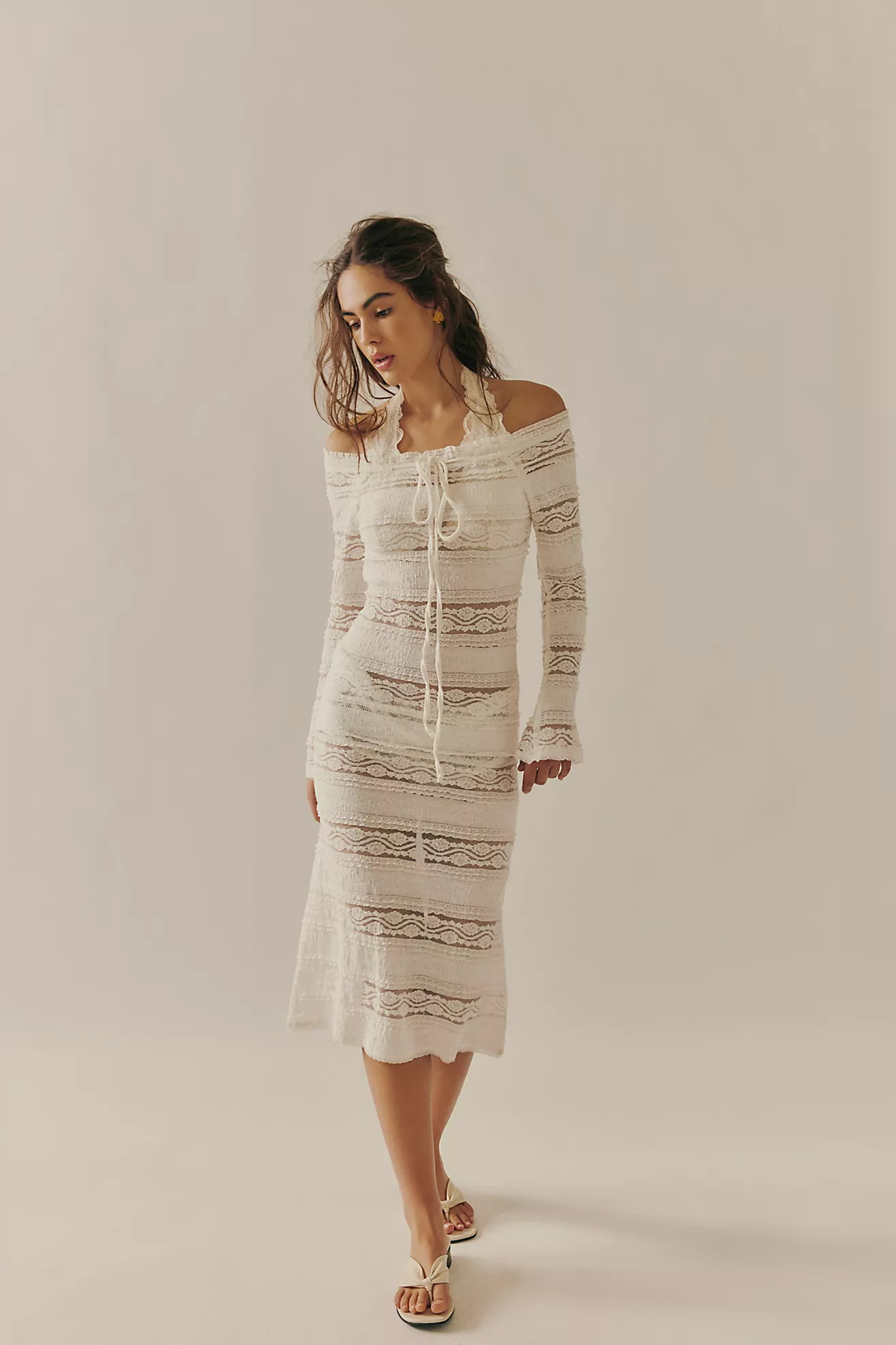 Nightcap French Antique Lace Midi Dress | Free People (Global - UK&FR Excluded)