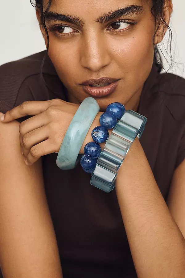 Resin Bangles, Set of 3 | Anthropologie (US)
