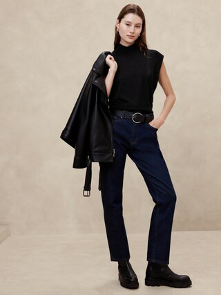 Merino Wool Mock-Neck Sweater | Banana Republic Factory