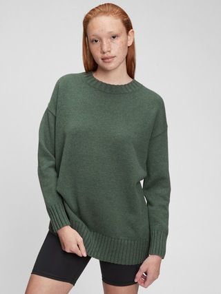 Relaxed Cotton Tunic Sweater | Gap (US)