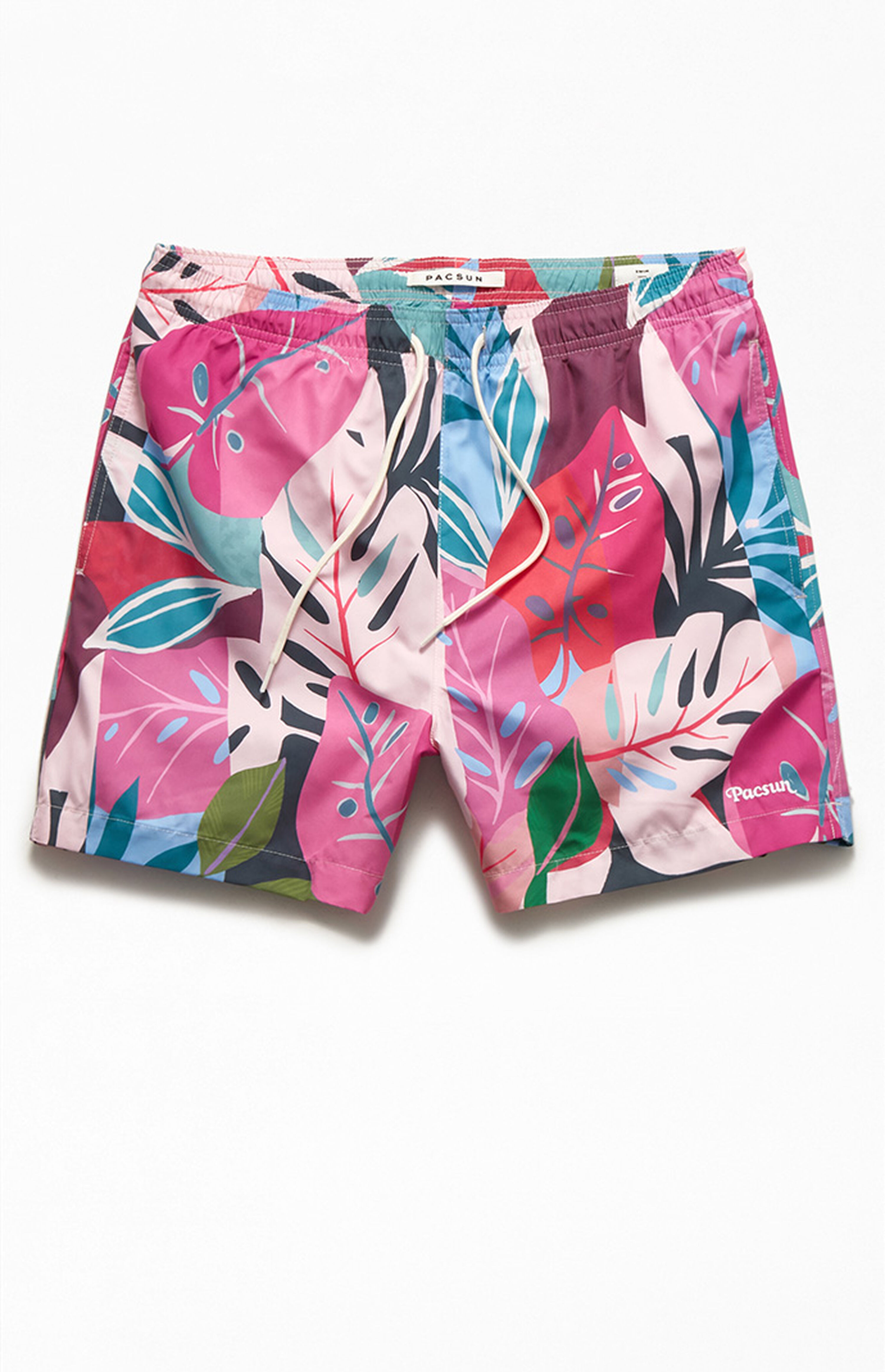 PacSun Sliced Tropics 15" Swim Trunks | PacSun