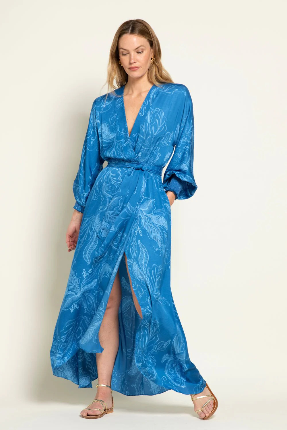 Long Dress Kristen - Blue Reef | Poupette St Barth